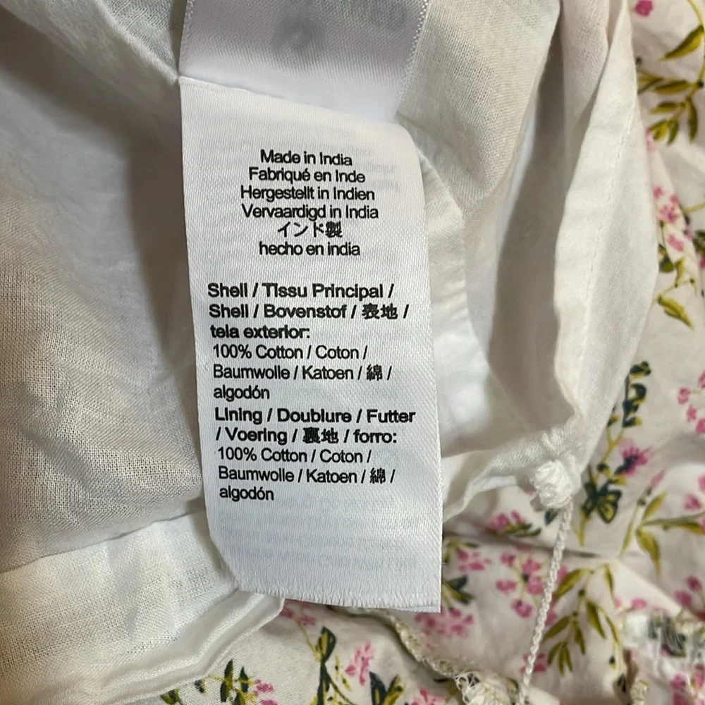 J. Crew Eden Poplin Meadow Floral Midi Short Sleeve Lower Back Cutout Dress 4 - Picture 15 of 16